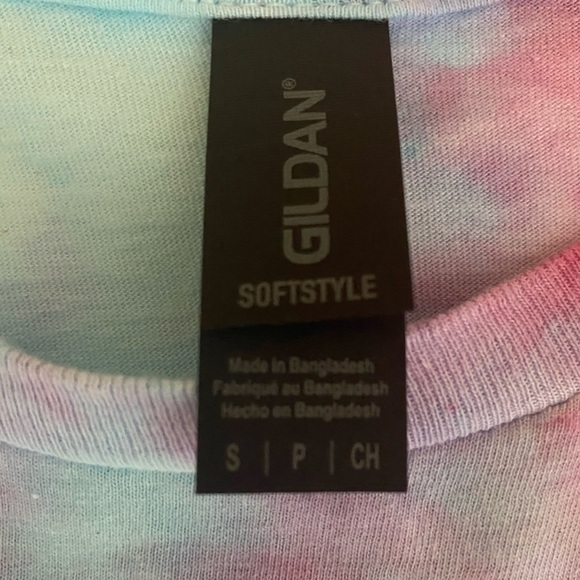 NEW Unisex GILDAN Small Ice Tie-Dye Soft Style Handmade Multi-Color T-Shirt - Picture 8 of 9
